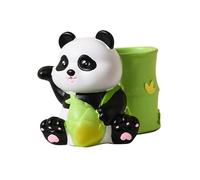 Allayu Simpatico portapenne a forma di panda, organizer da scrivania, contenitore creativo per cancelleria, regalo scolastico per ragazze e bambini, statua di panda, statuetta decorativa