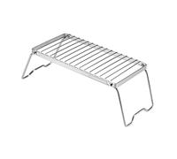 Allayu Supporto pieghevole per griglia in acciaio inossidabile, durevole, resistente all'usura, resistente alle alte temperature, soluzione di cottura, griglia pieghevole