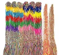 Allazone 160 Pz Braccialetto Intrecciato a Mano Colorato, Braccialetti Boho, Braccialetto Filo Amicizia Braccialetto di Polso per Caviglia del Polso