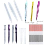 Allazone Stampo in Silicone per Penna a Sfera - Set di 5 Pezzi con 100 Penne per Creazioni Artigianali DIY in Resina