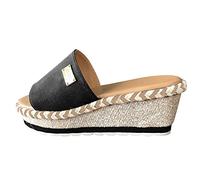 Allbestop Scarpe Flops Moda Estate Flip Causals Donne Pantofole Da Donna Bella Sandali Per Le Donne Scintillanti, Le Noir, 39 EU