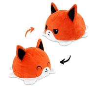 AllBlue Flip peluche | design double face da girare | simpatico regalo per bambini | morbido peluche con umore intercambiabile | facile da scivolare con 2 emozioni nel male e nell'amore (volpe)