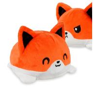 AllBlue - Peluche a forma di patta con morbido umore mutevole, design reversibile - simpatico regalo per i bambini - facile flipping con 2 emozioni nell'amore e nel male (volpe)