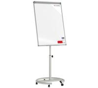 ALLboards Flipchart magnetico cancellabile a secco su ruote 100×70 cm argento + ACCESSORI