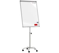 ALLboards Flipchart magnetico cancellabile a secco su ruote 100×70 cm argento + ACCESSORI