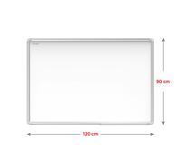 ALLboards Lavagna Bianca Magnetica con Cornice Allu Scrivibile [12xDIMENSIONI]