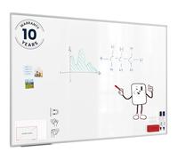 ALLboards Lavagna Bianca Magnetica con Cornice in Alluminio EXPO 180x120cm Scrivibile e Cancellabile a Secco, a Parete