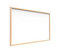 Lavagna magnetica cancellabile a secco bianca con cornice in legno 90x60 cm