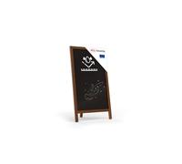 ALLboards Lavagna con cavalletto per gesso monofacciale 78x44 cm, RESISTENTE ALL'ACQUA
