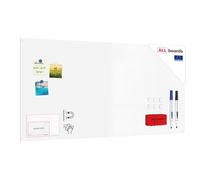 ALLboards Lavagna magnetica cancellabile SLIMboard senza cornice 120x60 cm + GRATIS