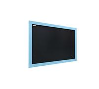 ALLboards Lavagna Nera da Gesso con Cornice Blu in Legno 90x60cm, Scrivibile con Gessetti e Pennarelli a Gesso, Per Bar, Ristoranti, Menu, lavagna gesso, lavagna di legno, lavagna da muro