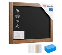Lavagna nera da gesso in cornice di legno 50x40 cm
