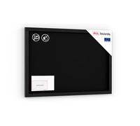 Lavagna nera da gesso in cornice di legno colorato 60x40 cm - nera