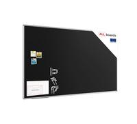 ALLboards Lavagna Nera da Gesso Magnetica con Cornice in Alluminio 200x120cm, Scrivibile con Gessetti e Pennarelli a Gesso