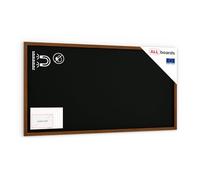 ALLboards Lavagna Nera da Gesso MAGNETICA con Cornice in Legno 200x100cm, Scrivibile con Gessetti e Pennarelli a Gesso, Per Bar, Ristoranti, Menu
