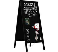 ALLboards Lavagna per gesso magnetica con cavalletto 150x61 cm RESISTENTE ALL'ACQUA - NERO