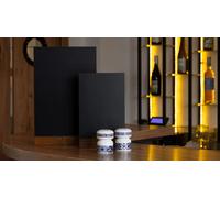 ALLboards Lavagnetta per gesso bifacciale formato A4 per Menu Tavolo - set 4 pezzi