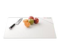 ALLboards Tagliere Coprifornelli in Vetro Universale PREMIUM SUPERWHITE BIANCO 52x60cm Protezione per Piani Cottura, Piano di Lavoro, in Vetro Temperato, Decorazione Cucina