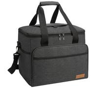 ALLCAMP Borsa Frigo Pieghevole Grande - Zaino Frigo Termico per la Spesa Termico con Coperchio,Cestino da Picnic Rimovibile,Cestino Borsa Termica - Con 2 Borsa del Ghiaccio(ero)