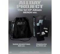 ALLDAY PROJECT 1° EP Album MERCH BORSA CON COULISSE/GUANTI SENZA DITA 2 Ver. SET
