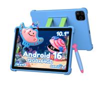 ALLDOCUBE 10" Tablet per bambini con stilo, Android 16, 64GB, 6000mAh, Blu | Controllo Parentale, App per bambini preinstallate, 12GB RAM, TF 512GB, WiFi 5, Bluetooth 5.0, Sblocco Viso, iPlay 80 SE
