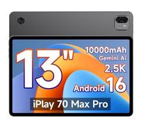 ALLDOCUBE Tablet 13'' Android 16, Unisoc T7300, Schermo 2.5K, Modalità PC | Risoluzione 1600×2560, 4G LTE, 16GB RAM+128GB ROM, Batteria 10000mAh, GPS, 4 Altoparlanti, Face ID, iPlay 70 Max Pro