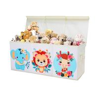 alldomess Cesto Portagiochi Bambini, con Coperchio e Maniglie, Grandi Contenitore Giochi Bambini Ragazzi e Ragazze, Scatola Pieghevole, Camera da letto, Sala da giochi, Animati Animale