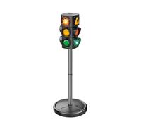 alldoro 60232 Semaforo con luci e Suoni per Bambini, a Batteria, con 2 modalità di Illuminazione, Base riempibile, Altezza 70 cm