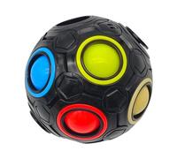 alldoro 63075 Magic Cube - Puzzle magico 3D, cubo di velocità, gioco di logica e di dita, per bambini e adulti, nero