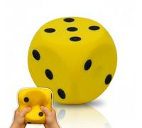alldoro 63106 Cubo di schiuma giallo, 15 x 15 cm, 149 g, extra morbido per bambini, in casa e all'aperto