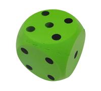 alldoro 63107 Cubo di schiuma verde, 15 x 15 cm, 149 g, extra morbido per bambini, in casa e all'aperto