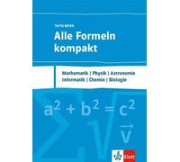 Alle Formeln kompakt - Tafelwerk. Mathematik, Physik, Chemie, (Copertina rigida)