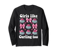 alle Ragazze Piace arricciare Troppo Fiocchi Rosa Maglia a Manica