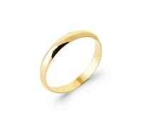 Alleanza Anello Placcato Oro 18 Carati - Incisione Incl - 3 Larghezze una Scelta