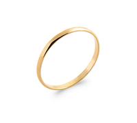 Alleanza Anello Placcato Oro 18 Carati - Incisione Incl - 3 Larghezze una Scelta