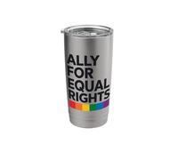 Alleato etero per uguali diritti LGBTQI Bicchiere termico in acciaio inox doppia parete