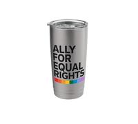 Alleato etero per uguali diritti LGBTQI Bicchiere termico in acciaio inox doppia parete
