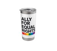 Alleato etero per uguali diritti LGBTQI Bicchiere termico in acciaio inox doppia parete