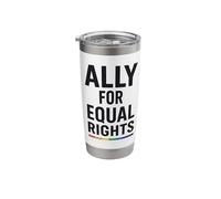 Alleato etero per uguali diritti LGBTQI Bicchiere termico in acciaio inox doppia parete