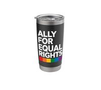 Alleato etero per uguali diritti LGBTQI Bicchiere termico in acciaio inox doppia parete