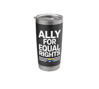 Alleato etero per uguali diritti LGBTQI Bicchiere termico in acciaio inox doppia parete