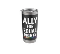 Alleato etero per uguali diritti LGBTQI Bicchiere termico in acciaio inox doppia parete