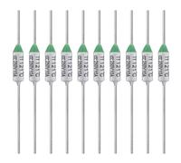 ALLECIN 10 Pezzi Fusibile Termico 121 Gradi Celsius 10A 250V AEC121E 121℃ Fusibili Termici Disgiuntori