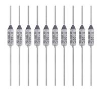 ALLECIN 10 Pezzi Fusibile Termico 133 Gradi Celsius 10A 250V AEC133E 133℃ Fusibili Termici Disgiuntori