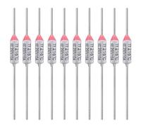 ALLECIN 10 Pezzi Fusibile Termico 216 Gradi Celsius 10A 250V AEC216E 216℃ Fusibili Termici Disgiuntori