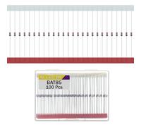 ALLECIN 100 Pezzi BAT85 Diodo Schottky Raddrizzatore a Barriera 200mA 30V DO-35 BAT 85 Diodi di Commutazione Piccolo Segnale Assiale Diode 200Milliampere 30Volt