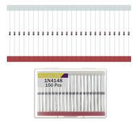 ALLECIN 1N4148 IN4148 Diodi di Commutazione Rapida a Segnali Piccoli 200mA 100V DO-35 Diodo ad Alta Velocità Assiale 200Milliampere 100Volt (150 Pezzi)