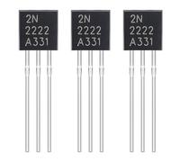 ALLECIN 2N2222 Transistor al Silicio a Bassa Potenza NPN 2N2222A Transistori Bipolare per Sviluppo Prodotto TO-92 60 V 800 mA (Confezione da 200 pezzi)