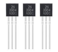 ALLECIN 2N3904 Transistor al Silicio a Bassa Potenza per Uso Generale 2N 3904 Transistori Bipolare per Progetti Elettronici Fai Da Te TO-92 40V 200mA (Confezione da 200 pezzi)