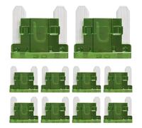 ALLECIN 50 Pezzi 30A Micro Fusibili Auto 30Amp Mini a Basso Profilo Fusibile Lamellari 30Ampere Car Fuses per Camper Camion Moto Barca